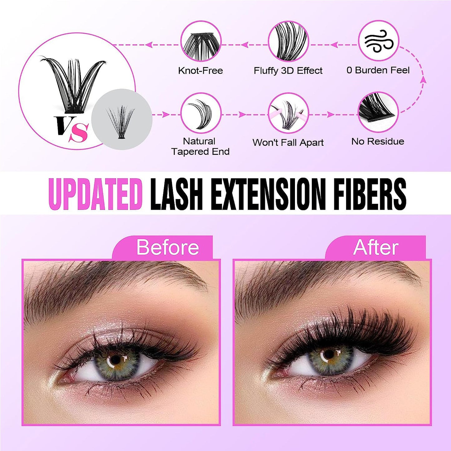 30D/40D False Eyelashes Mixed Set